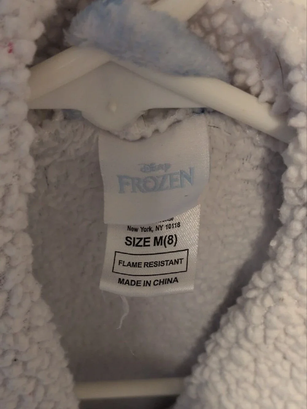 Girls' Light Blue Character Sherpa-Lined Fleece Robe